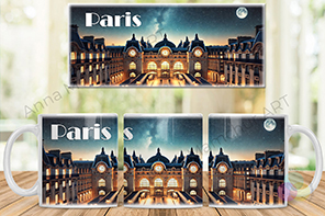 Mug with the Musée d'Orsay (night)