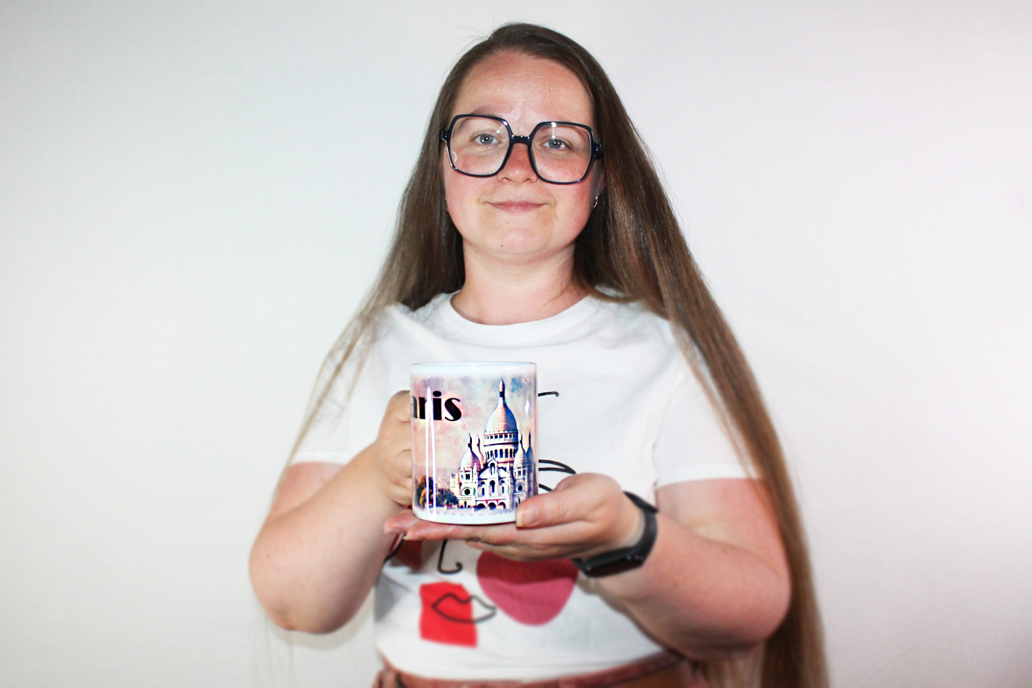 Чашка з Сакре-Кер у акварельному стилі — Париж | Авторський дизайн Анни Мамчур — 006PAA01M — фото 4