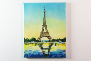 Reflets de Paris — peinture acrylique d’Anna Mamchur