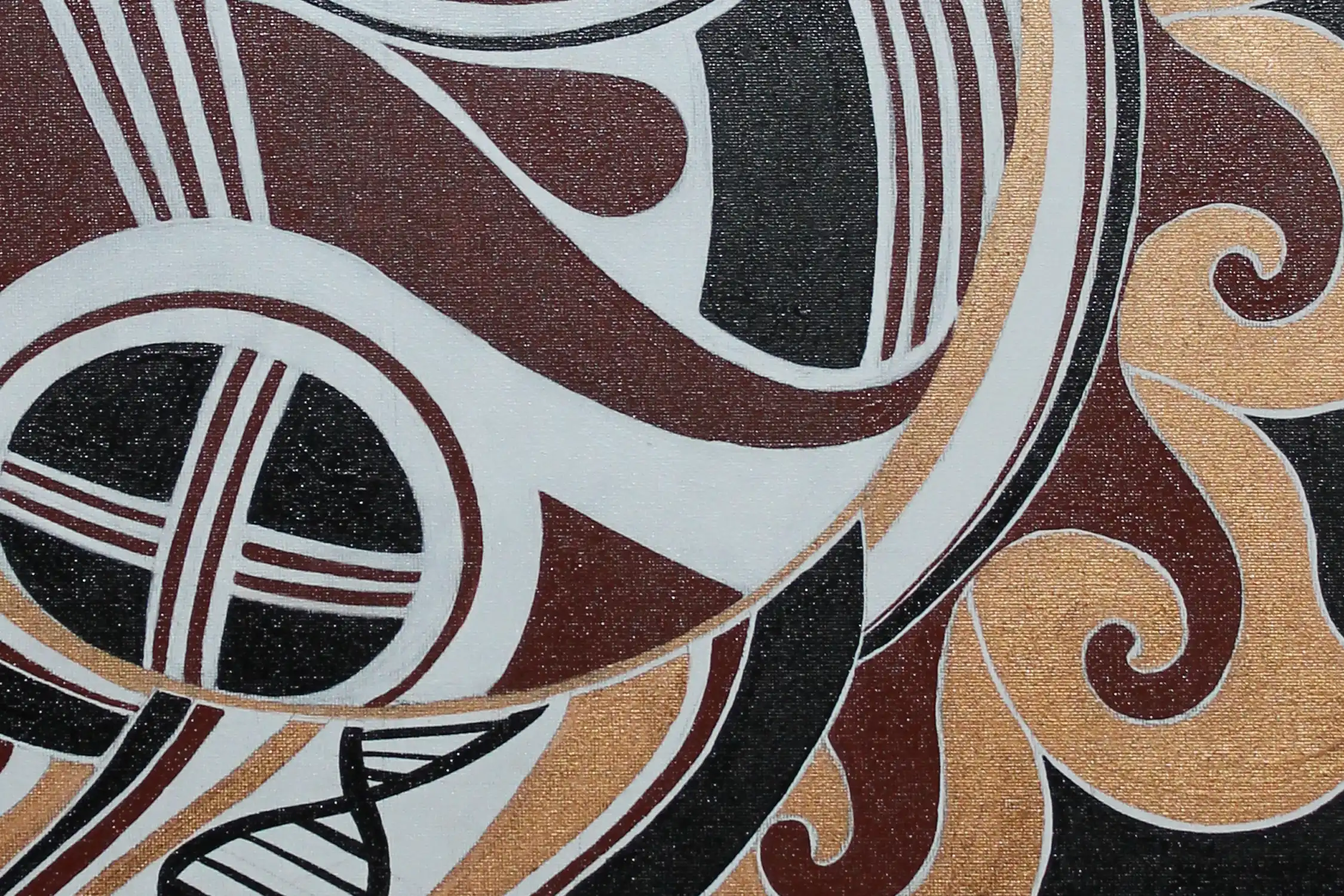 Source de vie — peinture acrylique d'Anna Mamchur — détail de l'œuvre
