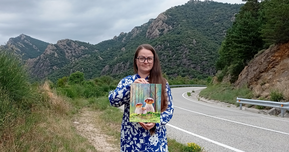 Famille de cèpes — Peinture acrylique par Anna Mamchur