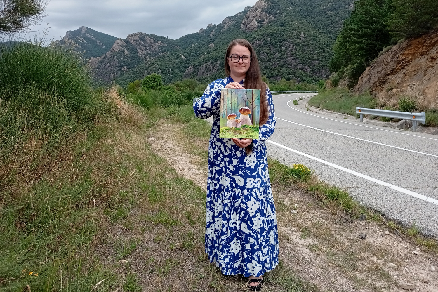 Famille de cèpes — dans les mains de l’artiste