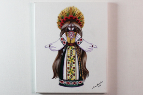 Berehynia — peinture acrylique d’Anna Mamchur