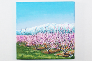 Parfum printanier du Canigou — peinture acrylique d'Anna Mamchur