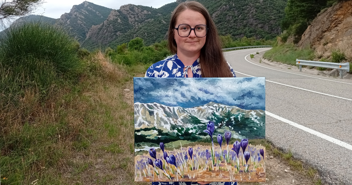 Le dernier souffle de l’hiver — peinture acrylique par Anna Mamchur