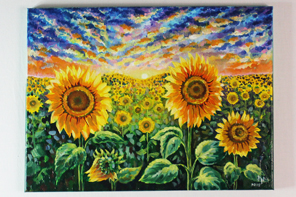 Soleil des champs — peinture acrylique d’Anna Mamchur