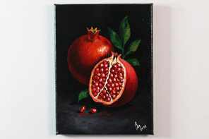 Puissance de grenade — peinture acrylique d'Anna Mamchur