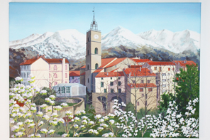 Saint-Laurent. Mémoire de la lumière — peinture acrylique d’Anna Mamchur