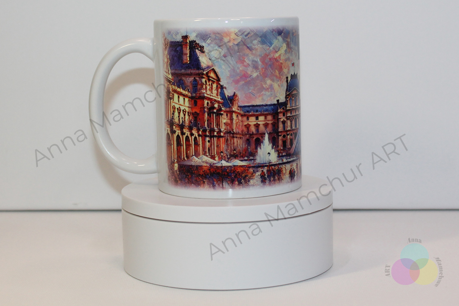 Louvre Mug — Impressionist style — photograph 1 — 002PAI01M