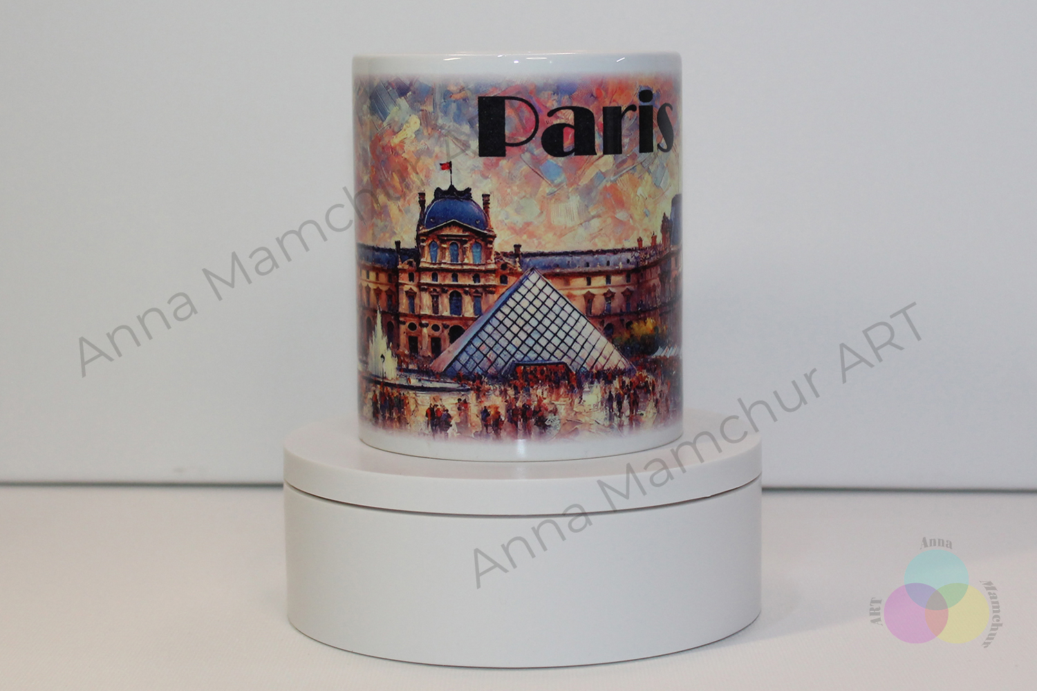Louvre Mug — Impressionist style — photograph 2 — 002PAI01M
